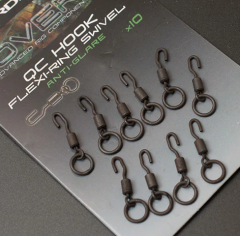 Gardner Covert QC Hook Flexi Ring Swivel Ronnie Rigs Fırdöndü