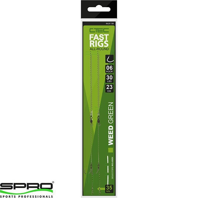 Spro Fast Rigs Weedy Green(Yeşil)Hazır İğne Takımı #02
