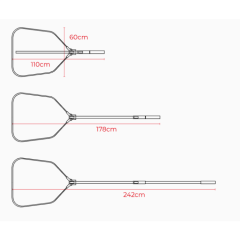 SPRO HD Katlanabilir Kepçe Teleskopik