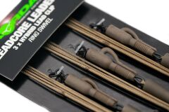 Korda Kable Leadcore Leader Hybrid Lead Clip Ring Swivel 1m Hazır Sazan Lider Takımı