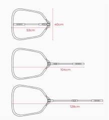 SPRO Katlanabilir Float Kepçe Teleskopik 50x40cm