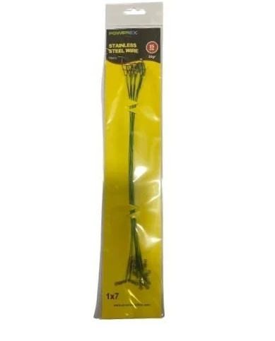 Powerex 25cm. 10'lu Paket Klipsli Bilyeli Fırdöndülü Turna Çinekop Çelik Teli