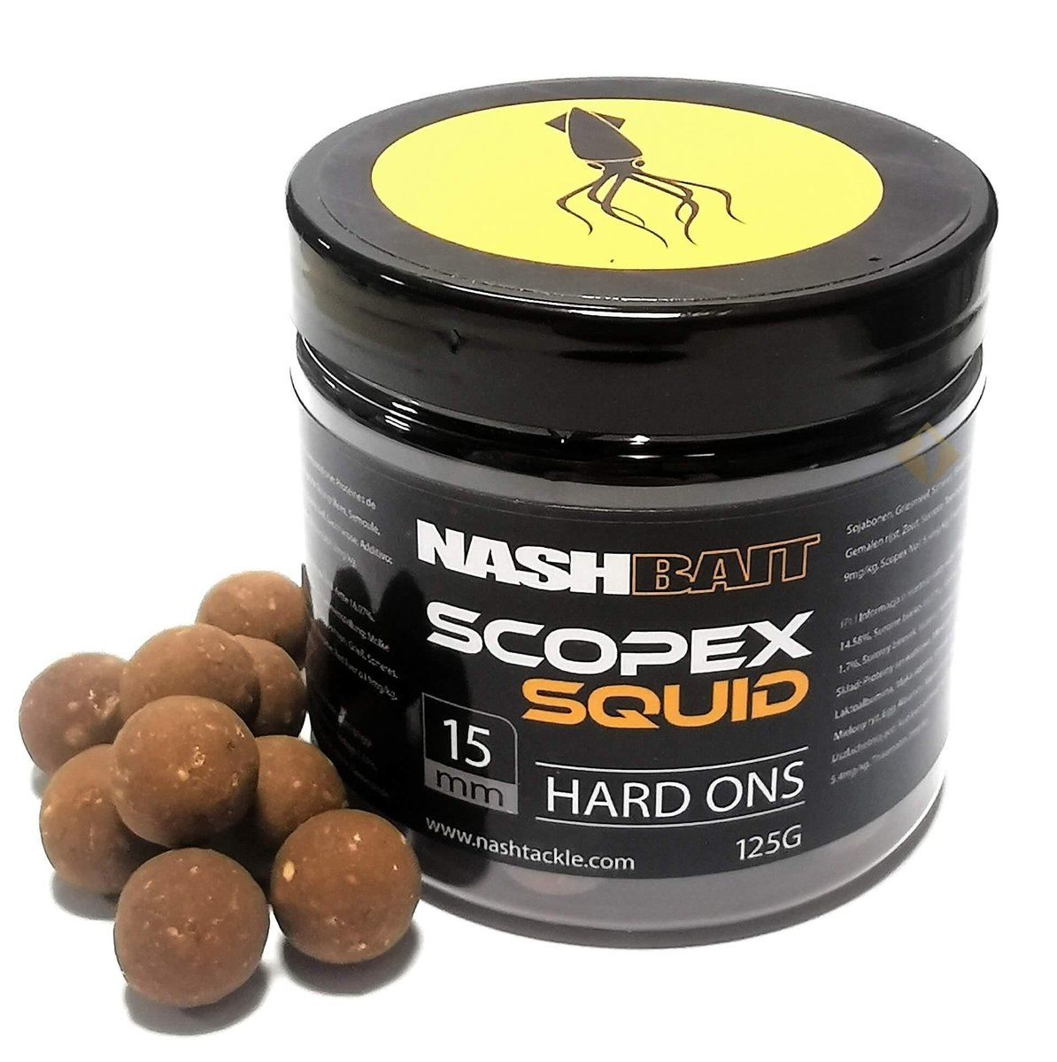 Nash Bait Scopex Squid Kalamar 15mm Hard Ons 125g