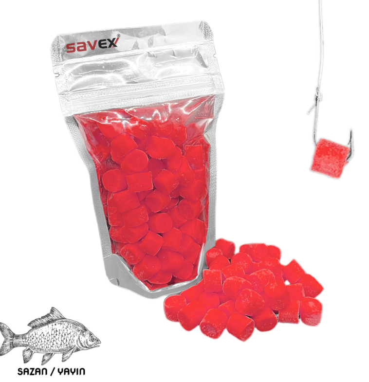 Savex Kesme SazanYayın Hamuru Çilek Kırmızı  80 Gr