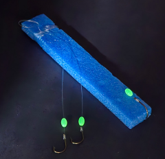 Köstek Hazır Takım - Fishack - Üç İğneli - Glow Boncuklu - 2'li