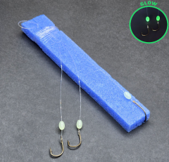 Köstek Hazır Takım - Fishack - Üç İğneli - Glow Boncuklu - 2'li