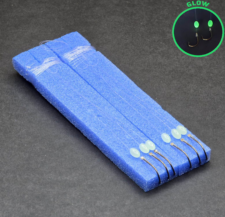 Köstek Hazır Takım - Fishack - Üç İğneli - Glow Boncuklu - 2'li