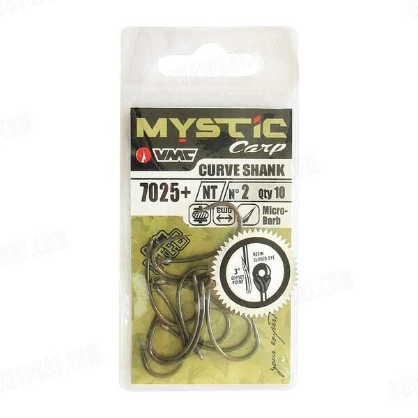 VMC Mystic Carp 7025NT No 2 Curve Shank Olta İğnesi