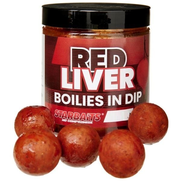 Starbaits Boilies In Dip Probiotic Red Liver 150 g Kırmızı Karaciğer Dipli Boili