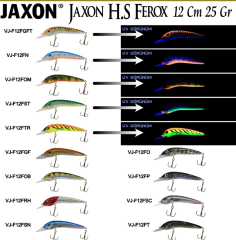 Jaxon Holo Select Ferox 12 Cm 25 Gr Fst Sahte Balık