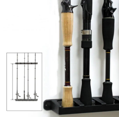 Powerex Kamış Olta Rafı Duvar Montaj Modüler Standı