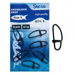 Smax Crosslock Snap Black Klips