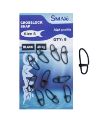 Smax Crosslock Snap Black Klips