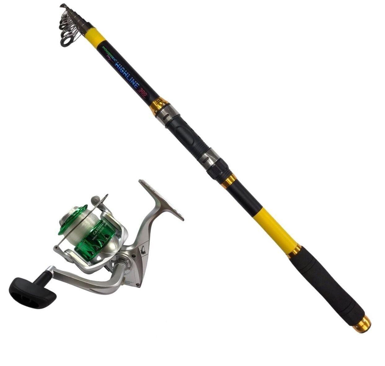 Powerex Highline 3,6m. 75-150gr Kamış Carrera 6000 Yeşil Kamış Makine Olta Seti