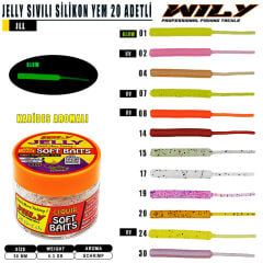 Wily Jelly Sıvılı Silikon 50 mm 20 Adet