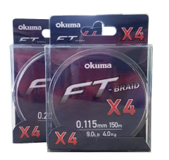 Okuma Ft-4 Braided Line 150 mt Grey Örgü İp 0,165mm
