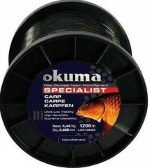 Okuma Carp 1200 mt 22,00 lb 10,0 kg 0,37 mm Camou Misina