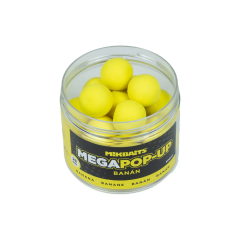 Mikbaits Mega Plovoucí fluo boilie 300ml Banán 25mm Muz Pop Up