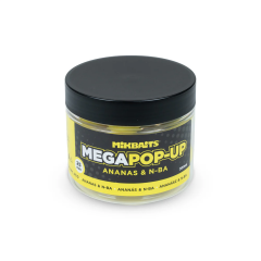Mikbaits Mega Plovoucí fluo boilie 300ml Ananas N-BA 25mm Ananas N-Butrik Pop Up