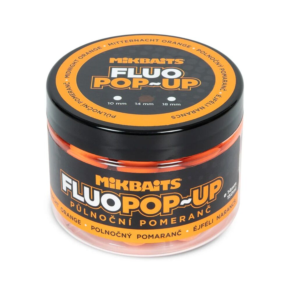 Mikbaits Midnight Orange Fluo Pop Ups 150ml 14mm Gece Yarısı Portakalı Pop Up