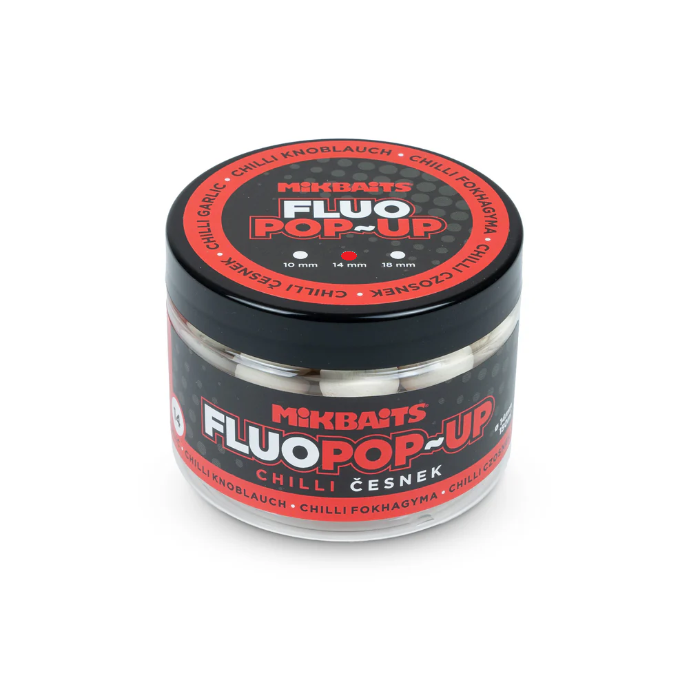 Mikbaits Chilli Garlic Fluo Pop Ups 150ml 14mm Acı Sarımsak Pop Up