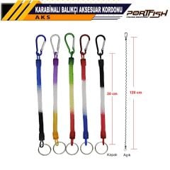 Portfish Spiral Karabinalı Holder Takım Askı Aparatı 1 Adet