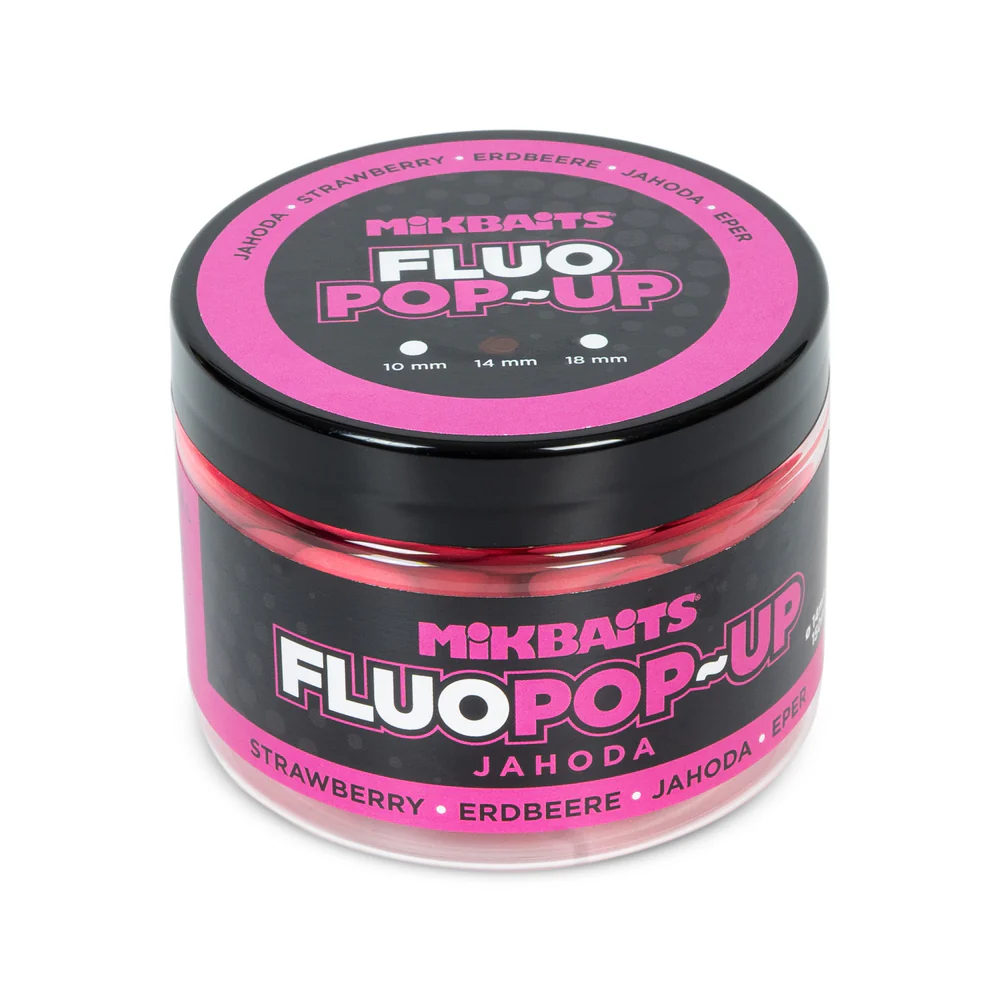 Mikbaits Strawberry Fluo Pop Ups 150ml 14mm Çilek Pop Up
