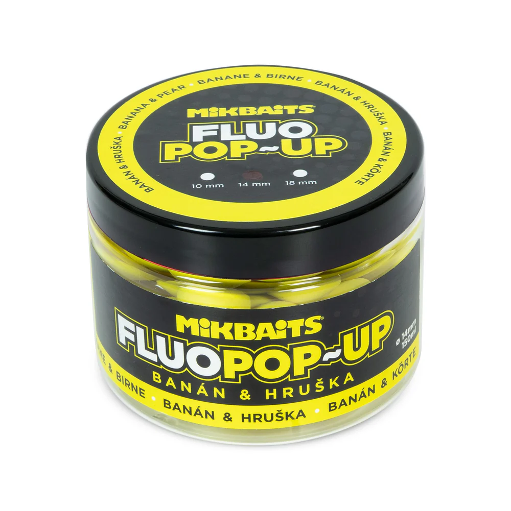 Mikbaits Banane Pear Fluo Pop Ups 150ml 14mm Muz Artut Pop Up
