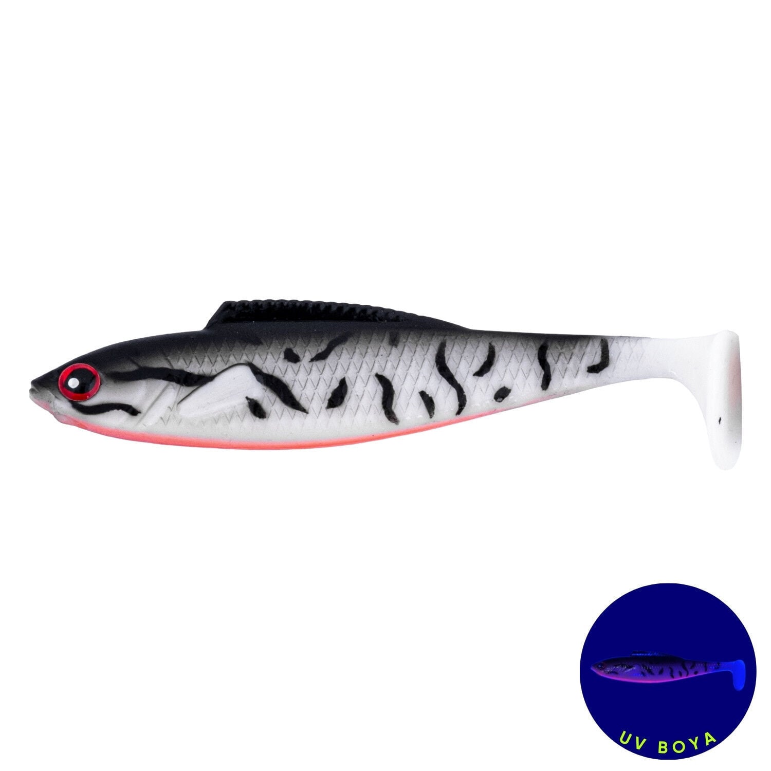 Fishack Silikon Balık - 4,5g 85mm - Fishack PredatorX - UV Boyalı - Dash