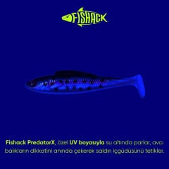 Fishack Silikon Balık - 4,5g 85mm - Fishack PredatorX - UV Boyalı - Vibe