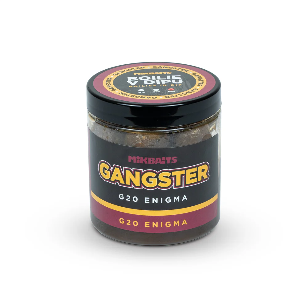 Mikbaits Gangster G20 Enigma Boilie & Dip 250ml 24mm Gizemli Atraktörlü Boili