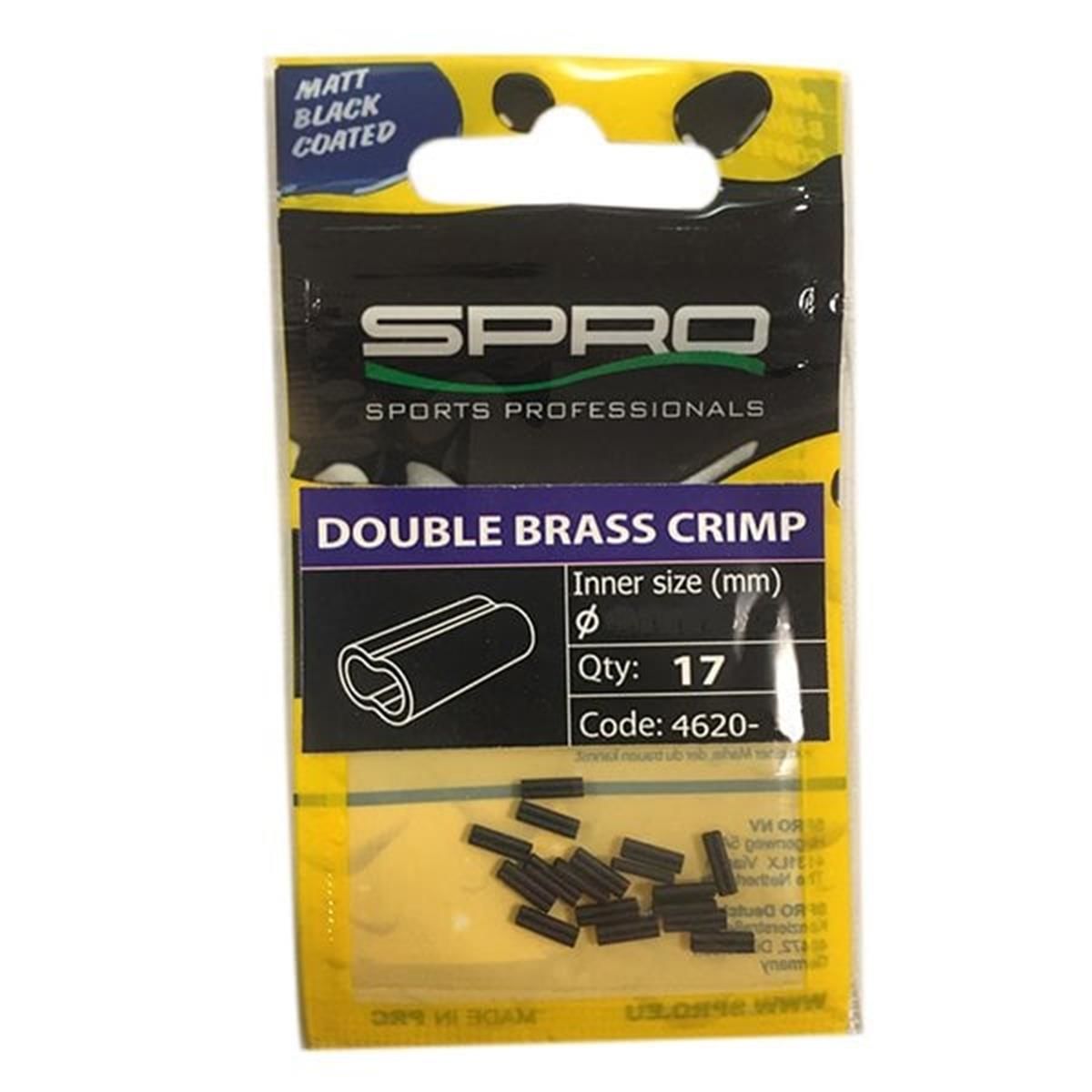 SPRO Matte Black Double Brass Crimp 0.8x1.7x8.0 Sıkma Burcu 17 Ad