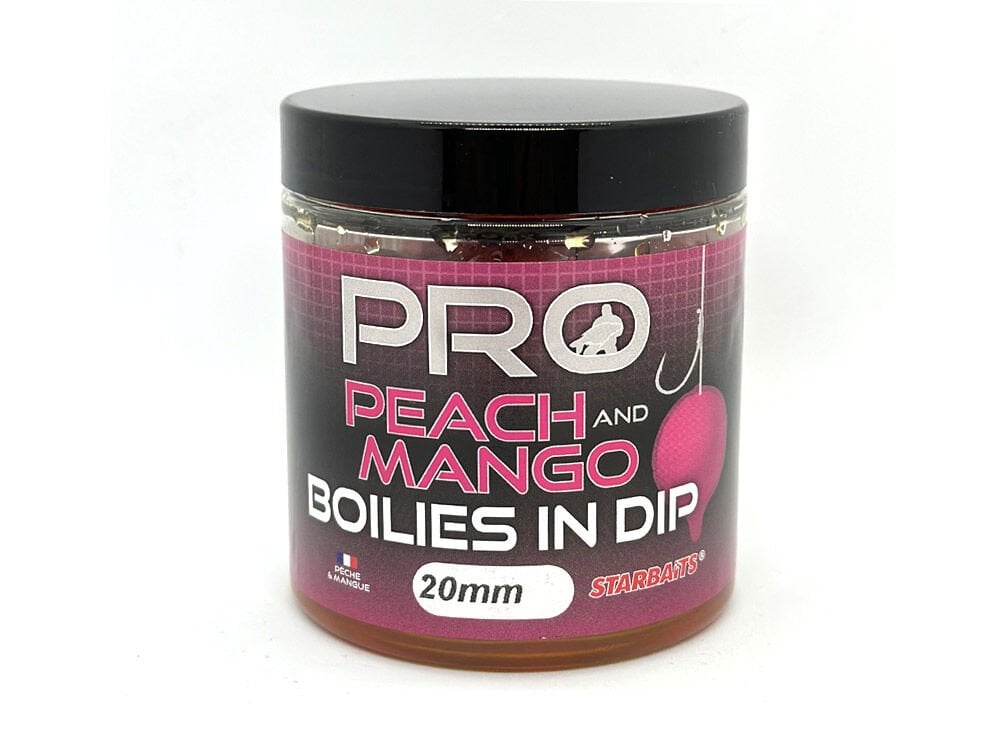 Starbaits Peach and Mango Boilies In Dip 20mm