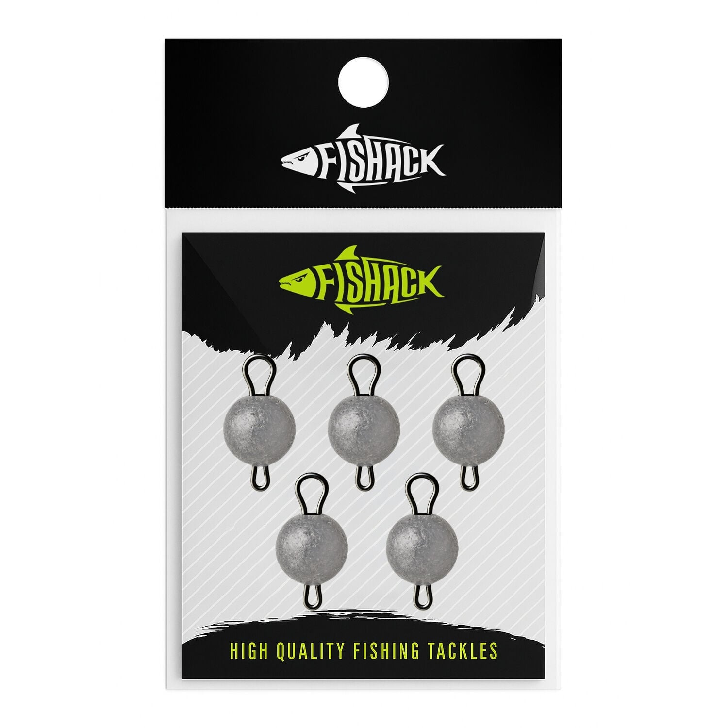 Fishack Mafsallı Kurşun - Hareketli İğne Kurşunu - Metal - 5'li Paket