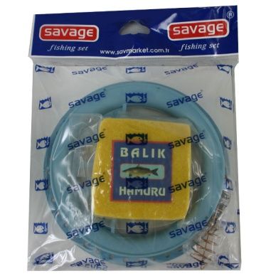 Savex Büyük Kasnaklı 4 İğneli Yaylı Hamurlu - Sazan El Oltası Takımı