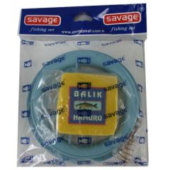 Savex Büyük Kasnaklı 4 İğneli Yaylı Hamurlu - Sazan El Oltası Takımı