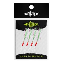 Fishack LRF Assist İğne - LRF Hırsız İğnesi - Stoperli - Simli - 4 Adet