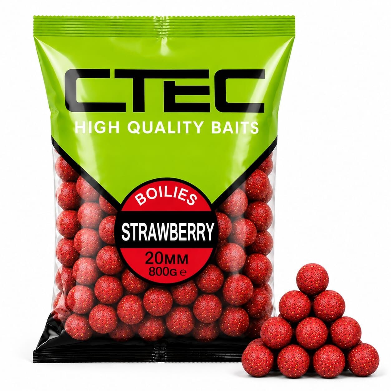 CTEC Strawberry Boilie 20mm 800G Çilek Boili