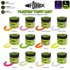 Fİshack Yüzen Silikon Alabalık Topu - Fishack EggX - 40 Adet - Sarımsak  Kokulu