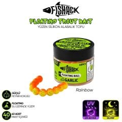 Fİshack Yüzen Silikon Alabalık Topu - Fishack EggX - 40 Adet - Sarımsak  Kokulu