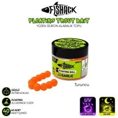 Fİshack Yüzen Silikon Alabalık Topu - Fishack EggX - 40 Adet - Sarımsak  Kokulu