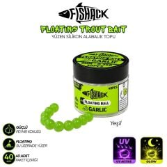 Fİshack Yüzen Silikon Alabalık Topu - Fishack EggX - 40 Adet - Sarımsak  Kokulu