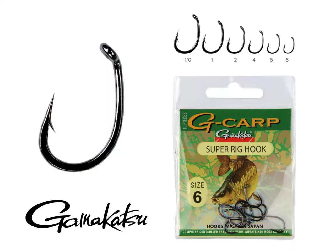 GAMAKATSU G-Carp Super Rig Hook No4  İğne1/10