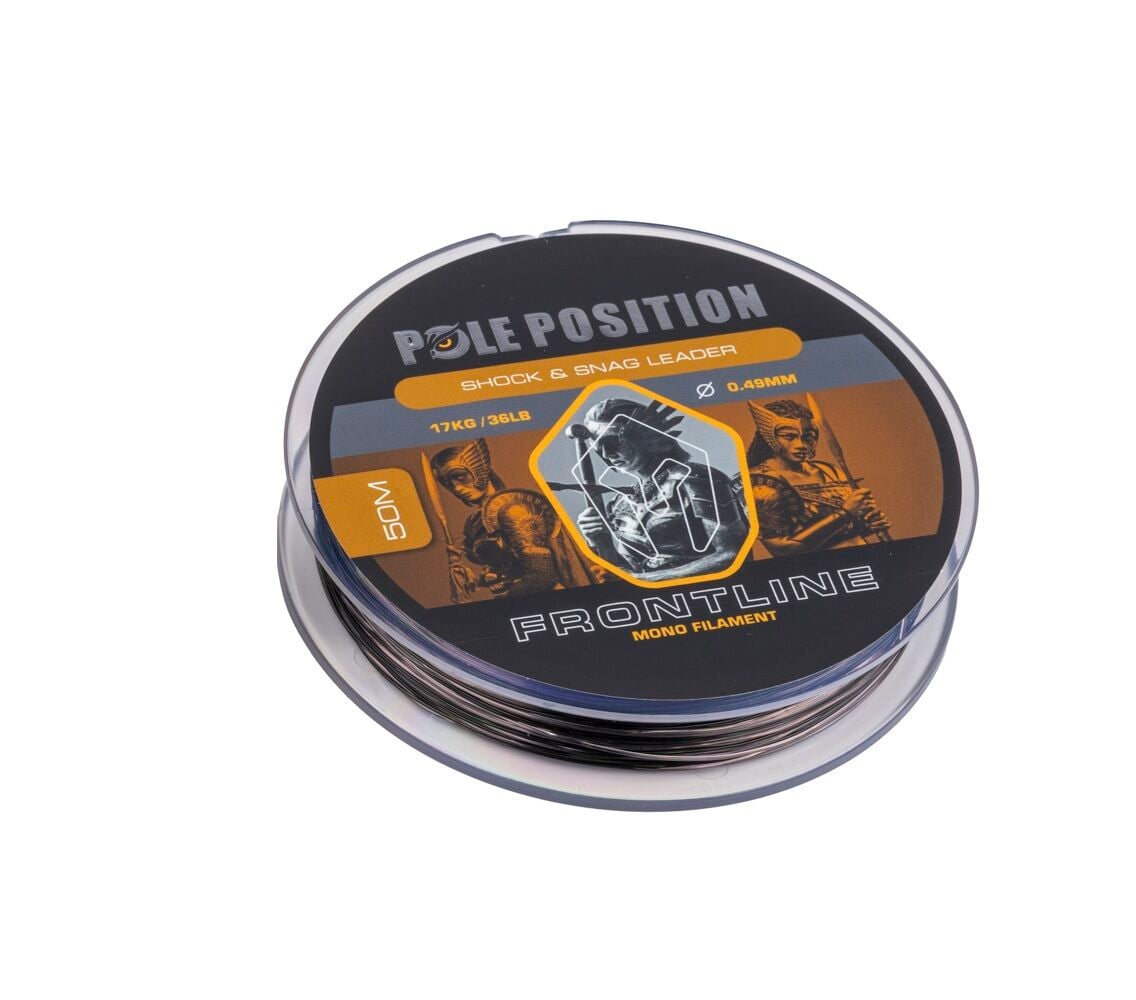 Pole Position Frontline Monofilament Shock &Snag Leader 0.49mm Misina