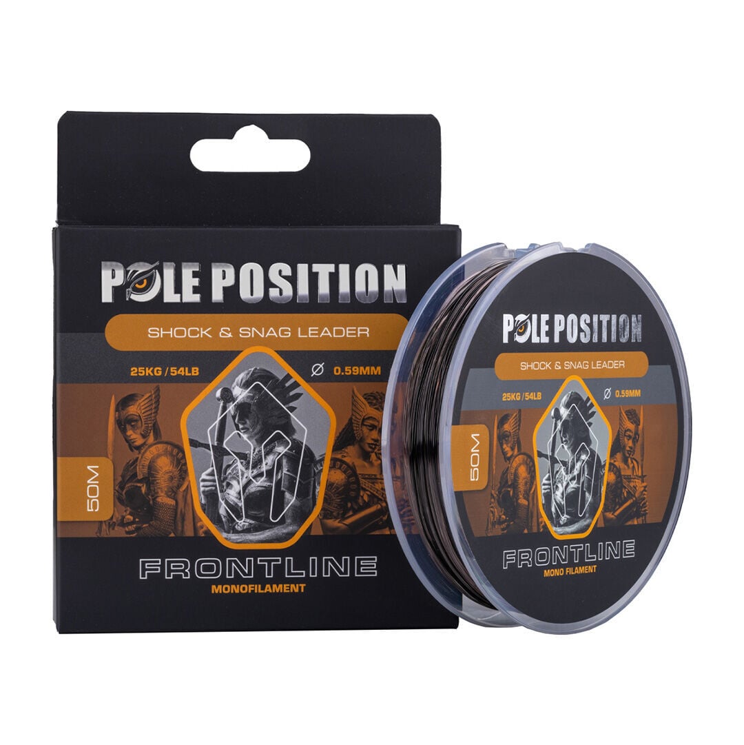 Pole Position Frontline Monofilament Shock &Snag Leader 0.59mm Misina