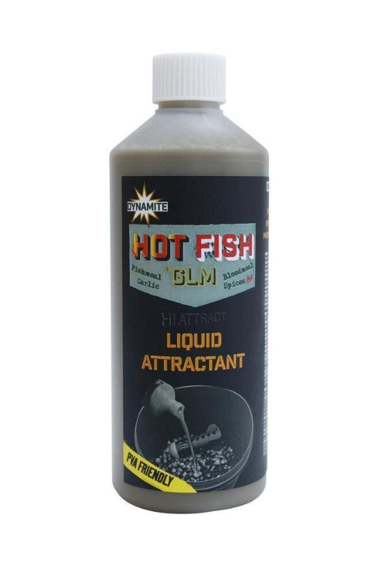 Dynamite Baits Hot Fish Glm Liquid Atraktör 500 ml