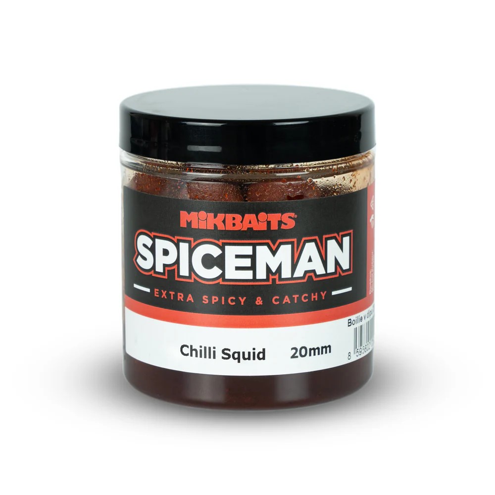 Mikbaits Spiceman Chilli Squid Boilie & Dip 250ml 20mm Acılı Kalamar Atraktörlü Boili
