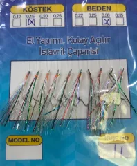 El Yapımı 10'lu Kolay Açılır İstavrit Çaparisi 8216 (1 Ad.)