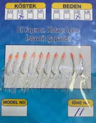 El Yapımı 10'lu Kolay Açılır İstavrit Çaparisi 8217 (1 Ad.)