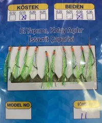 El Yapımı 10'lu Kolay Açılır İstavrit Çaparisi 8219 (1 Ad.)